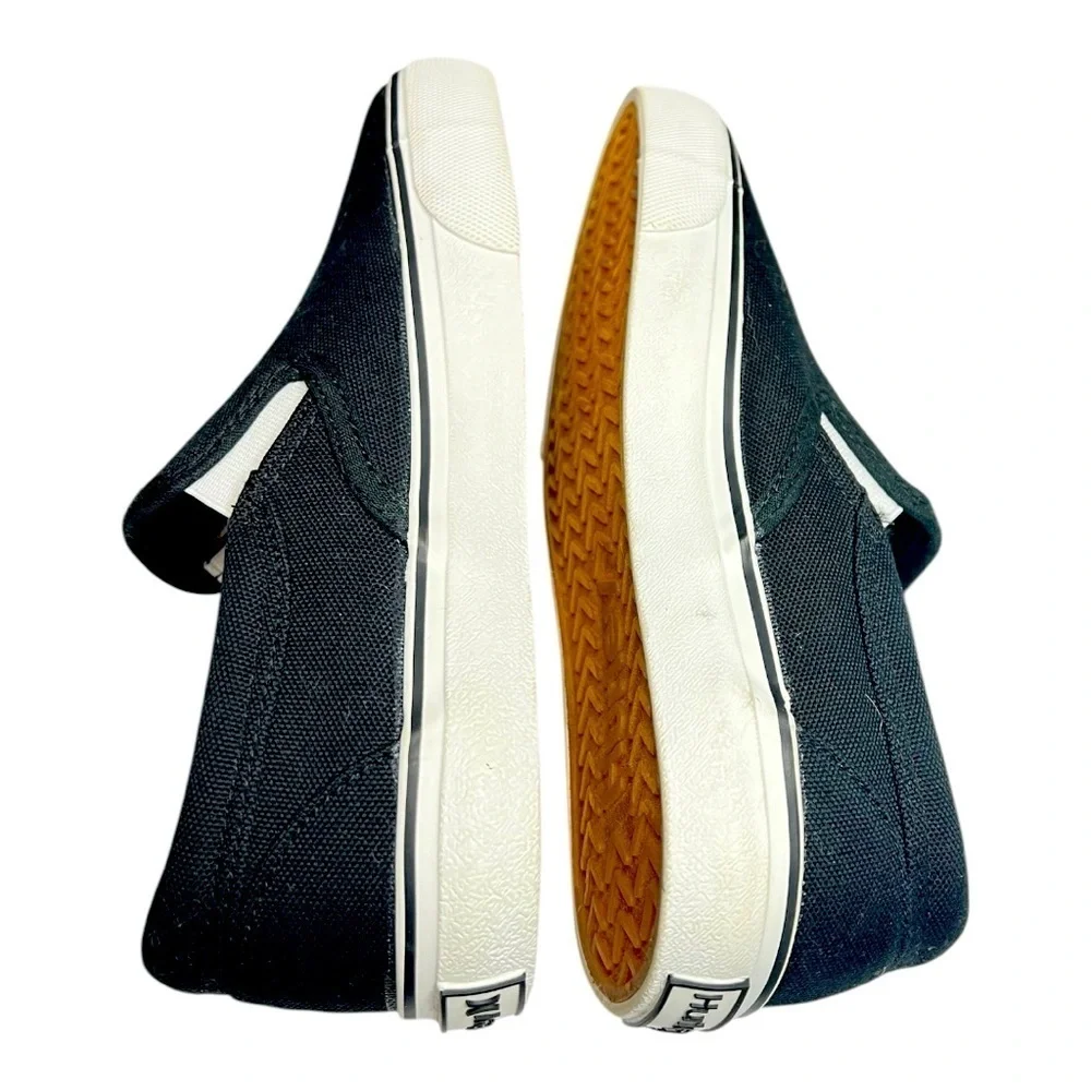 Boys Hurley Black Canvas Slip-On Size 2 Brand New No Box